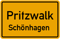 Wirtschaftsweg Schönhagen in PritzwalkSchönhagen