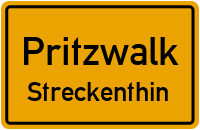 Streckenthiner Dorfstraße in PritzwalkStreckenthin