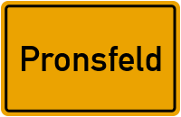 Ortsschild von Gemeinde Pronsfeld in Rheinland-Pfalz