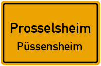 Straßen in Prosselsheim Püssensheim