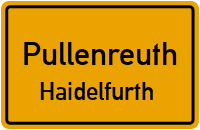 Straßen in Pullenreuth Haidelfurth