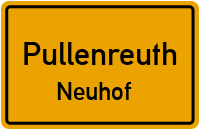 Straßen in Pullenreuth Neuhof