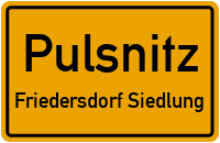 Friedersdorfer Siedlung in PulsnitzFriedersdorf Siedlung