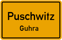 Guhraer Hauptstraße in PuschwitzGuhra