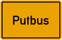 Ortsschild von Putbus in Mecklenburg-Vorpommern