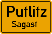 Bahnhofsweg in PutlitzSagast