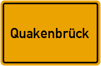 Ortsschild Quakenbrück