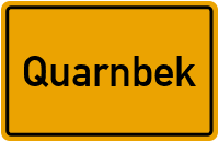 Ortsschild von Gemeinde Quarnbek in Schleswig-Holstein