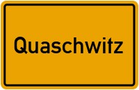 Ortsschild von Gemeinde Quaschwitz in Thüringen