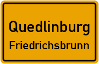 Historischer Grenzweg in QuedlinburgFriedrichsbrunn