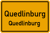 Schmale Straße in QuedlinburgQuedlinburg