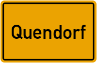 Ortsschild von Gemeinde Quendorf in Niedersachsen