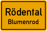 Straßenverzeichnis Rödental Blumenrod
