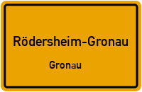 Oberndorfstraße in 67127 Rödersheim-Gronau (Gronau)