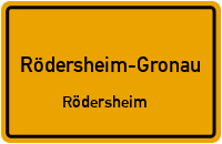 Friedhofstraße in Rödersheim-GronauRödersheim