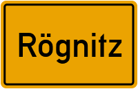 Ortsschild von Rögnitz in Mecklenburg-Vorpommern