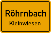 Straßen in Röhrnbach Kleinwiesen