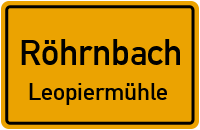 Straßen in Röhrnbach Leopiermühle