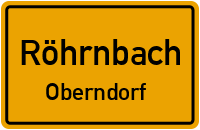 Straßen in Röhrnbach Oberndorf