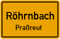 Straßen in Röhrnbach Praßreut