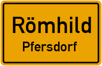 Obere Dorfstraße in RömhildPfersdorf
