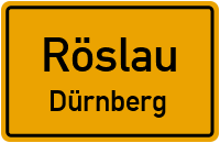 Straßenverzeichnis Röslau Dürnberg