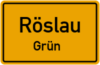 Straßenverzeichnis Röslau Grün