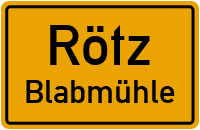 Straßen in Rötz Blabmühle