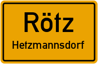 Straßen in Rötz Hetzmannsdorf
