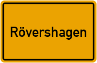 Ortsschild von Rövershagen in Mecklenburg-Vorpommern