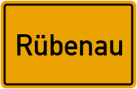 Ortsschild Rübenau