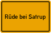 City Sign Rüde bei Satrup