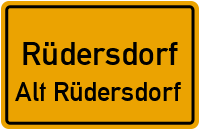 Straßenverzeichnis Rüdersdorf Alt Rüdersdorf