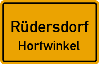 Straßenverzeichnis Rüdersdorf Hortwinkel