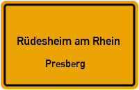Rheingaustraße in 65385 Rüdesheim am Rhein (Presberg)