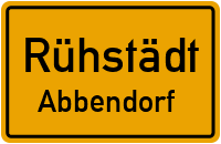 Abbendorfer Dorfstraße in RühstädtAbbendorf