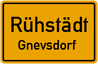 Gnevsdorfer Dorfstraße in RühstädtGnevsdorf