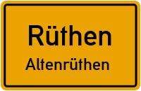 Straßenverzeichnis Rüthen Altenrüthen