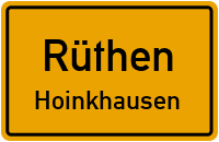 Straßenverzeichnis Rüthen Hoinkhausen