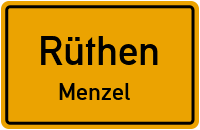 Straßenverzeichnis Rüthen Menzel