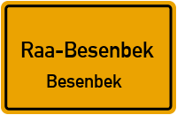 Dorfstraße in Raa-BesenbekBesenbek