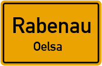 Waldstraße in RabenauOelsa