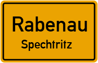 Spechtritzweg in RabenauSpechtritz