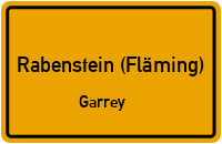 Alte Dorfstraße in Rabenstein (Fläming)Garrey