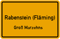 Chausseestraße in Rabenstein (Fläming)Groß Marzehns