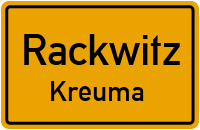 Kreumaer Dorfstraße in RackwitzKreuma