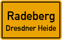 Juri-Gagarin-Straße in RadebergDresdner Heide
