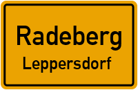 Dresdener Straße in RadebergLeppersdorf