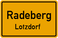 Mozartstraße in RadebergLotzdorf