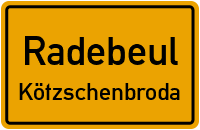 Moritzburger Straße in RadebeulKötzschenbroda